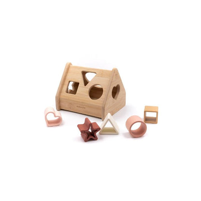 Bamboom - Casetta in legno e silicone - Rosa