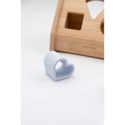 Bamboom - Casetta in legno e silicone - Blu