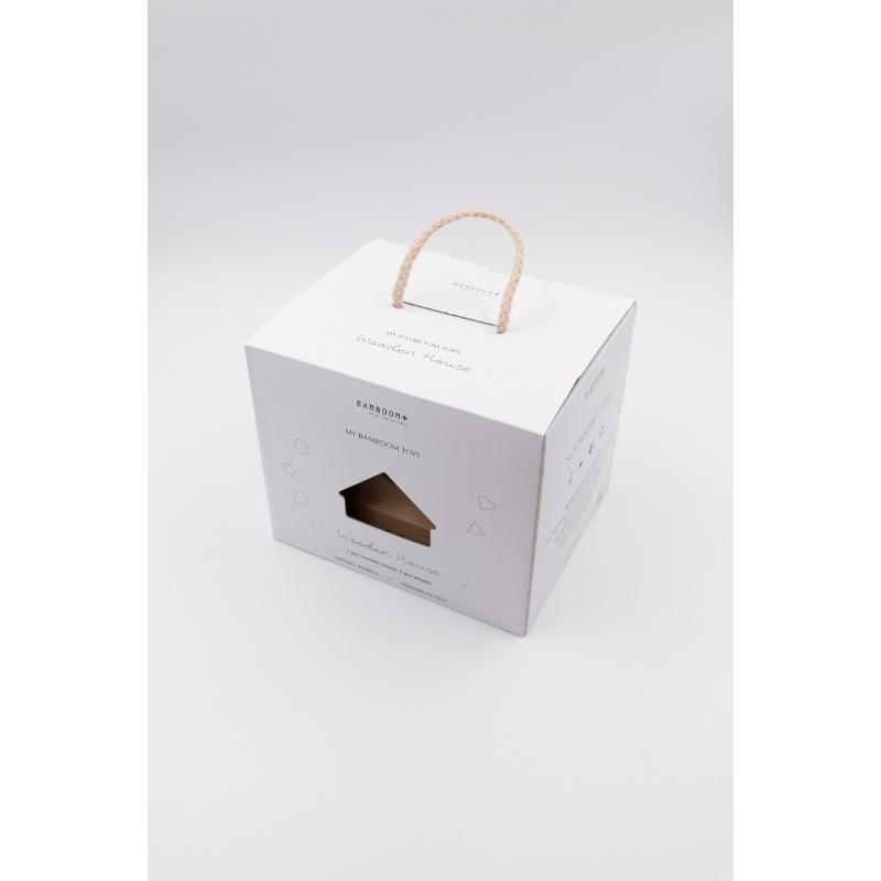 Bamboom - Casetta in legno e silicone - Blu