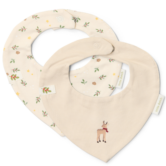 Little Dutch - Bavaglio a bandana - 2-pack - Little Christmas