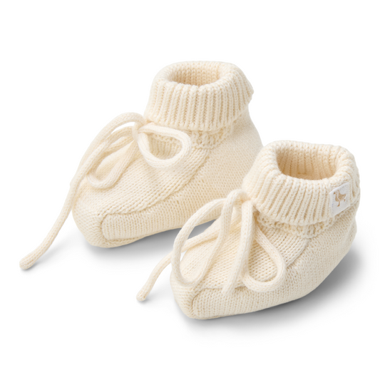 Little Dutch - Babbucce lavorate a maglia - Off White