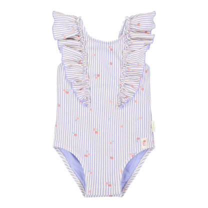 Little Dutch - Costume intero con volant bimba - Dreamy Stripes