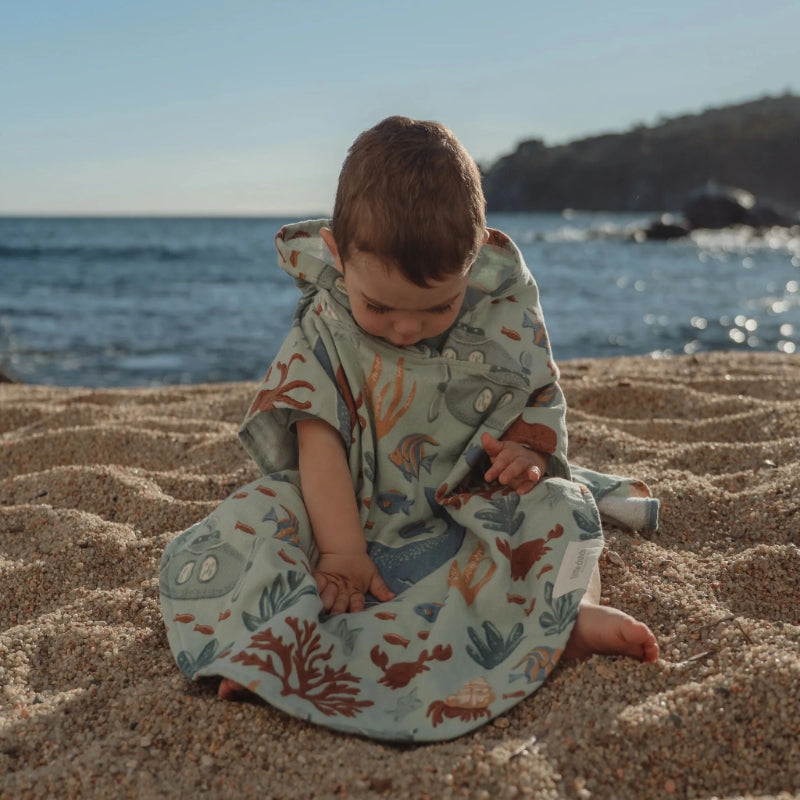 Little Dutch - Poncho da mare TU - Ocean World Multicolour