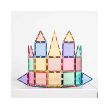Connetix - Tiles Pastello 32 Pezzi - Mini Pack Mattonelle Magnetiche (Set Base)