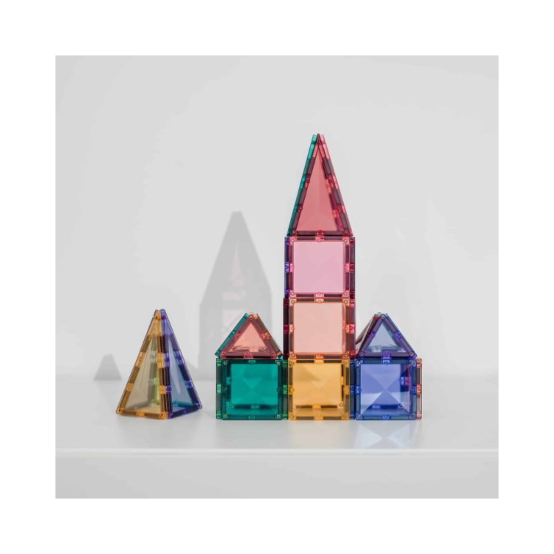 Connetix - Tiles Pastello 32 Pezzi - Mini Pack Mattonelle Magnetiche (Set Base)