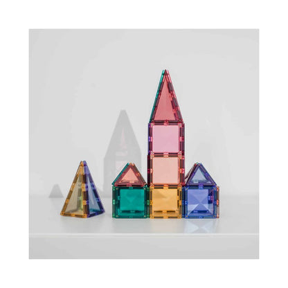 Connetix - Tiles Pastello 32 Pezzi - Mini Pack Mattonelle Magnetiche (Set Base)