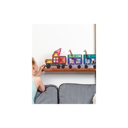Connetix - Tiles Pastello 50 Pezzi - Set Mezzi di Trasporto Magnetici (Transport Pack)
