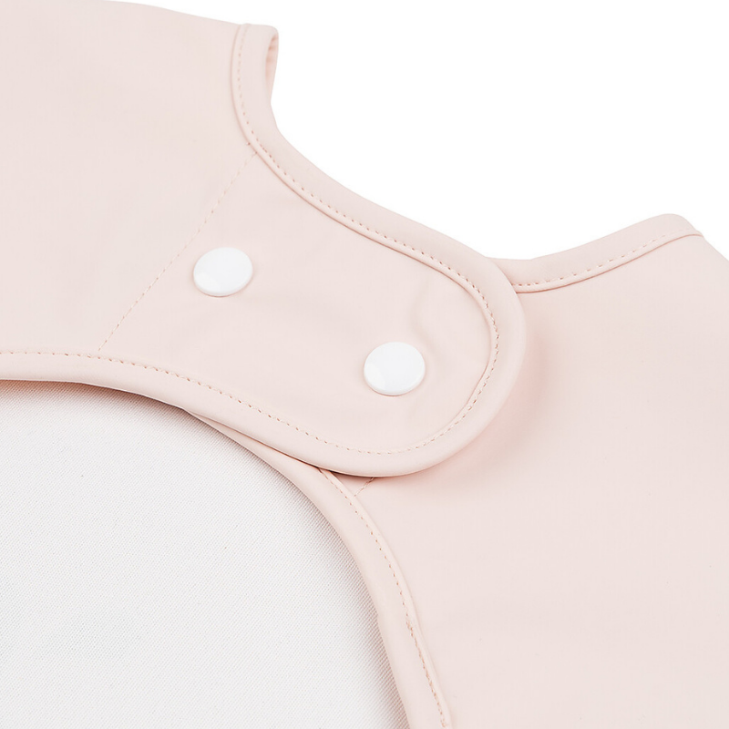 Done By Deer - Wally - Bavaglio per prime pappe impermeabile a maniche lunghe - Rosa