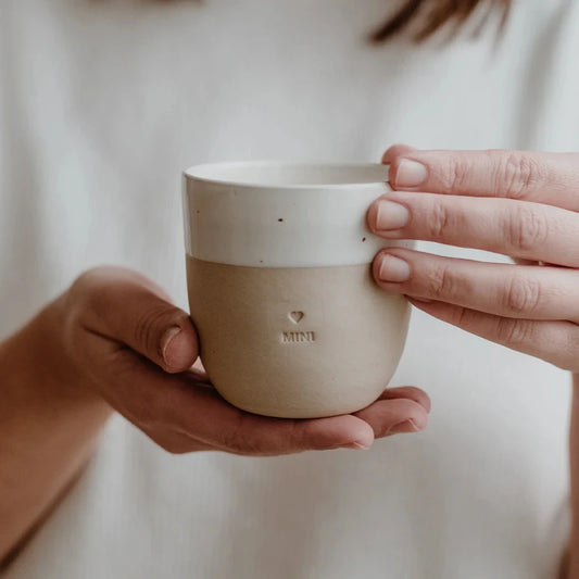 Eulenschnitt - Tazza in Ceramica incisa e realizzata a mano - Mini