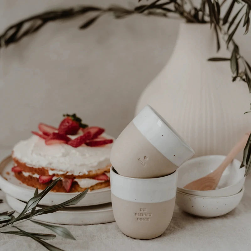 Eulenschnitt - Tazza in Ceramica incisa e realizzata a mano - Mini