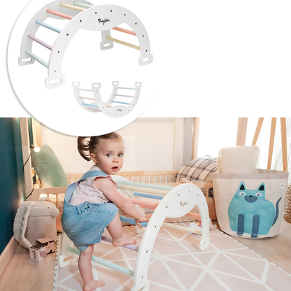 Family Nation - Arco Montessori Rainbow per equilibrio e agilità - Cotton Candy