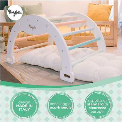 Family Nation - Cuscino per Arco Montessori Rainbow - Cotone