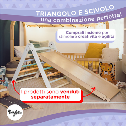 Family Nation - Triangolo Montessori Pikler Rainbow per equilibrio e agilià - Sunny Beach
