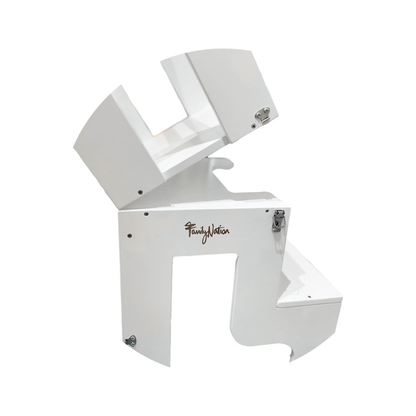 Family Nation - Torre Montessori 2 in 1 convertibile in Tavolo e Sedia - Bianco