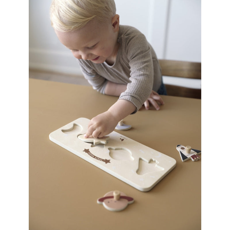 Simone - FabeLab - Puzzle in legno FSC a incastro - Spazio