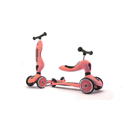 Scoot and Ride - Monopattino e Triciclo - Highwaykick 1 - Trasformabile 2 in 1 - pesca Peach