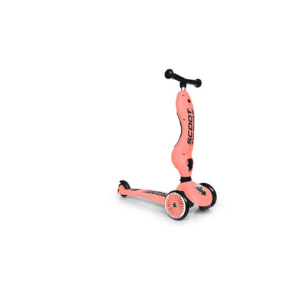 Scoot and Ride - Monopattino e Triciclo - Highwaykick 1 - Trasformabile 2 in 1 - pesca Peach