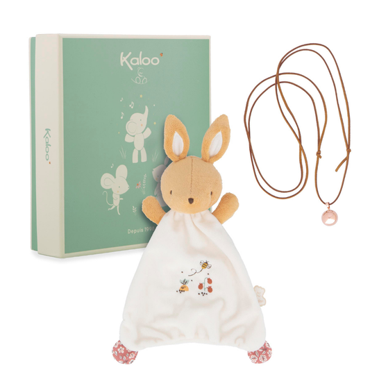Kaloo - Cofanetto Regalo Doudou e Bola chiama angeli - Coniglio