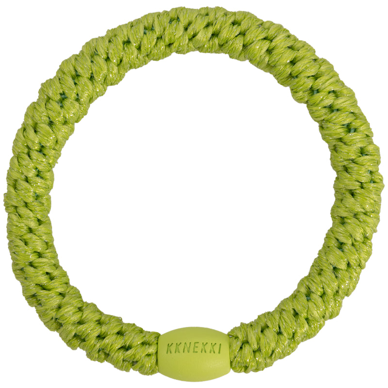 KKNEKKI - Elastico per capelli-braccialetto - Lime zest glitter