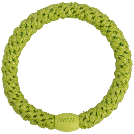 KKNEKKI - Elastico per capelli-braccialetto - Lime zest glitter