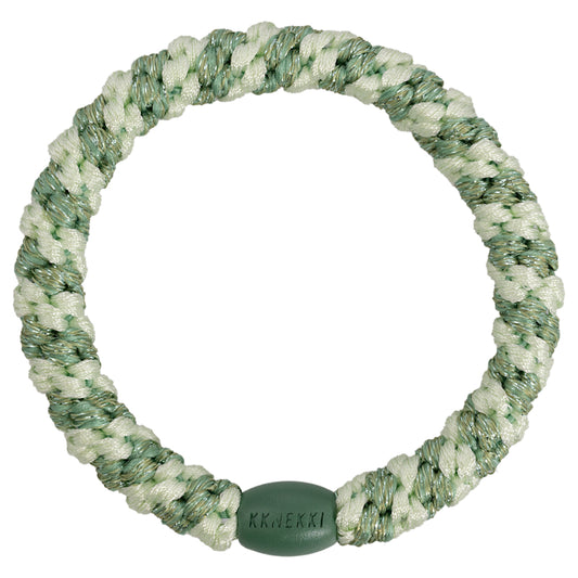 KKNEKKI - Elastico per capelli-braccialetto - Stripe mint pistacio glitter