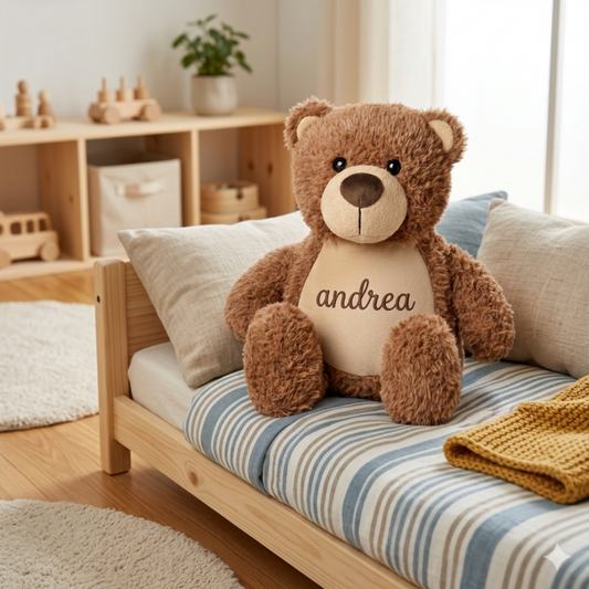 Peluche Bear Brown personalizzabile - Ricamo
