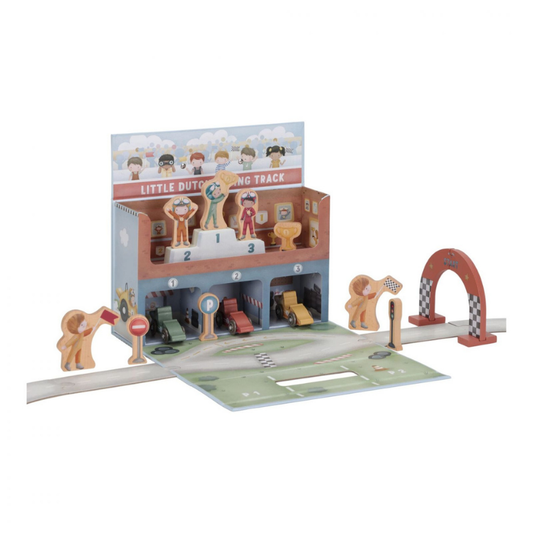Little Dutch - Valigetta portatile Set gara macchinine - Essentials