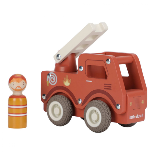 Little Dutch - Camion dei Pompieri e Vigili del Fuoco con personaggio - Essentials