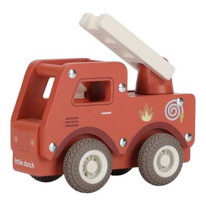 Little Dutch - Camion dei Pompieri e Vigili del Fuoco con personaggio - Essentials