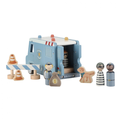 Little Dutch - Macchina della Polizia Grande con personaggi - Essentials