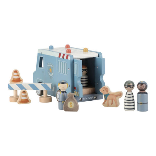 Little Dutch - Macchina della Polizia Grande con personaggi - Essentials