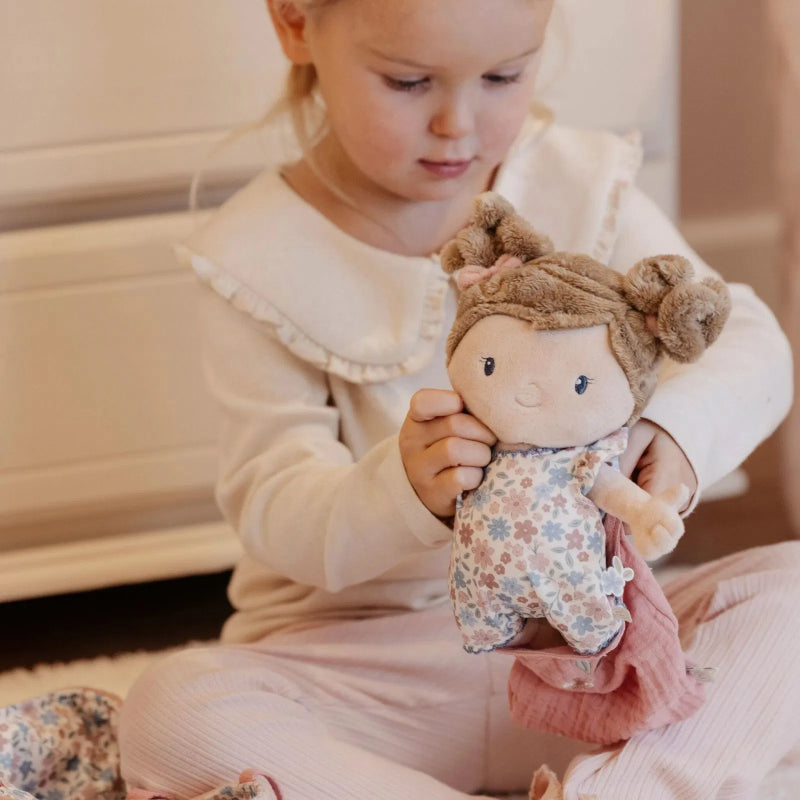 Little Dutch - Set babycare con bambola morbida culla e accessori - Rosa GRS