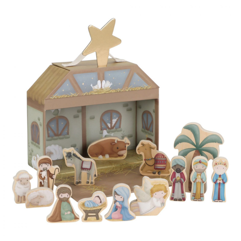Little Dutch - Presepe in Legno con Valigetta - Natale