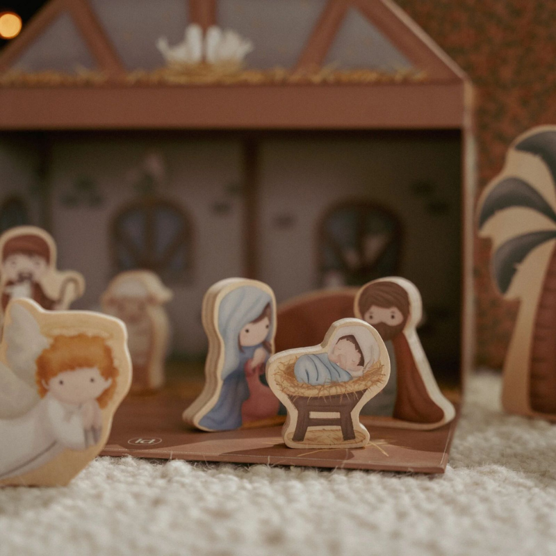 Little Dutch - Presepe in Legno con Valigetta - Natale