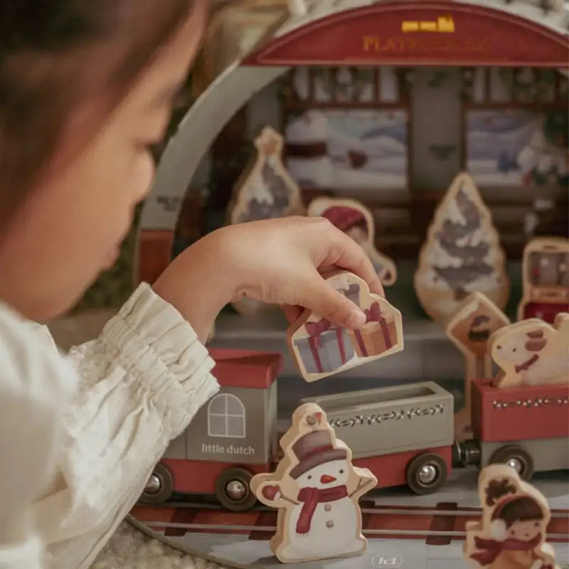 Little Dutch - Calendario dell'Avvento in Legno - 24 regali - Natale