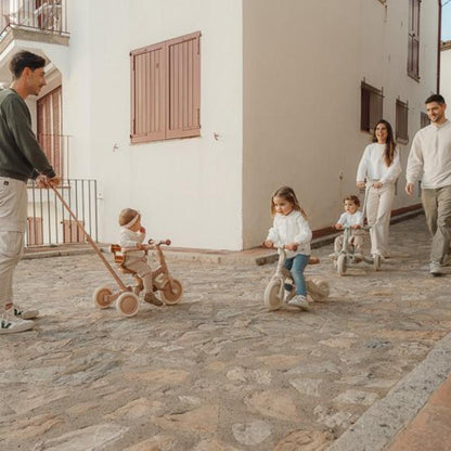 Little Dutch - Triciclo Evolutivo 4 in 1 Kaya-Balance - Bianco con Fiorellini