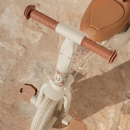 Little Dutch - Triciclo Evolutivo 4 in 1 Kaya-Balance - Bianco con Fiorellini