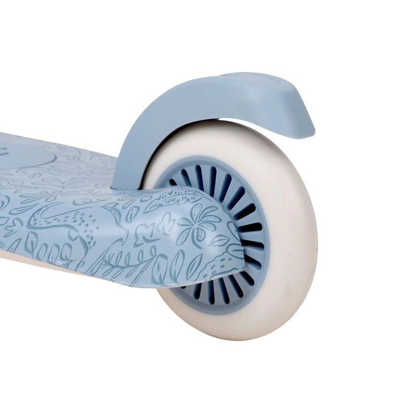 Monopattino 3 ruote Little Dutch Safari Dreams blu - ruota posteriore con freno