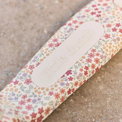 Monopattino 3 ruote Little Dutch Sunny Flower panna - dettaglio pedana con stampa floreale