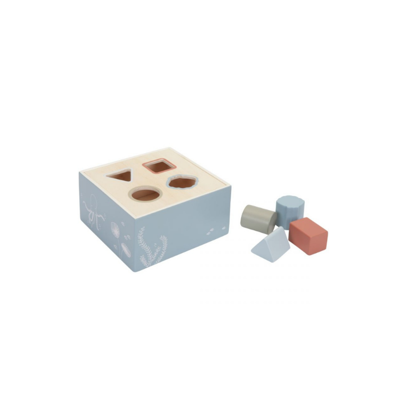 Little Dutch - Cubo con forme ad incastro - Blu