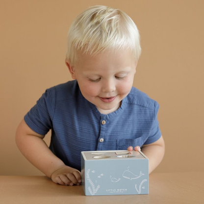 Little Dutch - Cubo con forme ad incastro - Blu