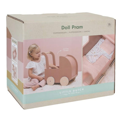 Little Dutch - Carrozzina per bambole in legno FSC
