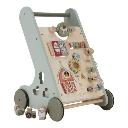 Little Dutch - Baby walker Pirmipassi multi-attività - Little Farm