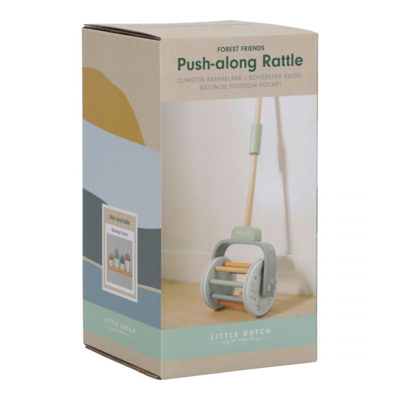 Little Dutch - Giocattolo da spingere con sonaglio - Forest Friends