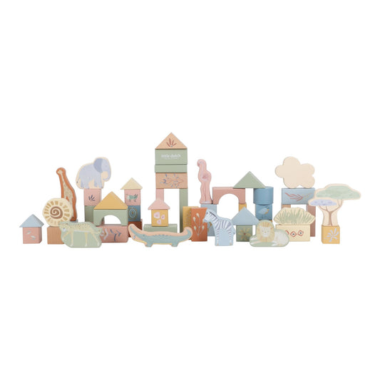 Cubetti da costruzione in legno Little Dutch