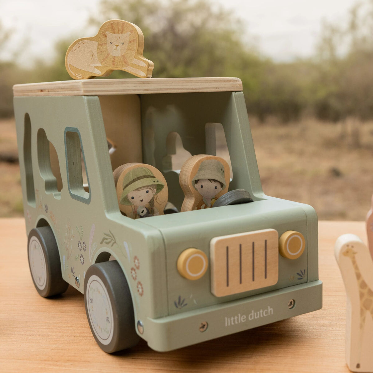 Gioco incastri auto safari Little Dutch, particolare