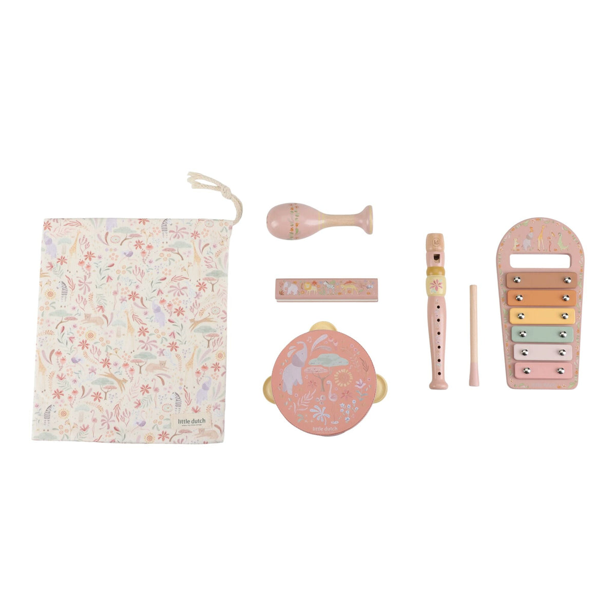 Set musicale Little Dutch Rosa, particolare