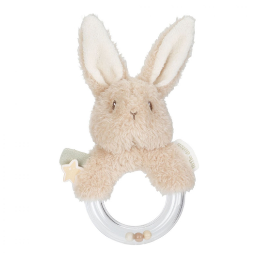 Little Dutch - Sonaglio con Anello - coniglietto - Newborn Naturals