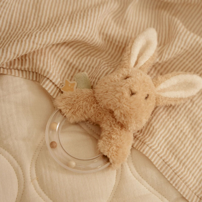 Little Dutch - Sonaglio con Anello - coniglietto - Newborn Naturals
