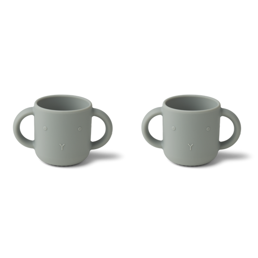 Liewood - Gene - 2-pack Tazza in Silicone - Coniglio blu
